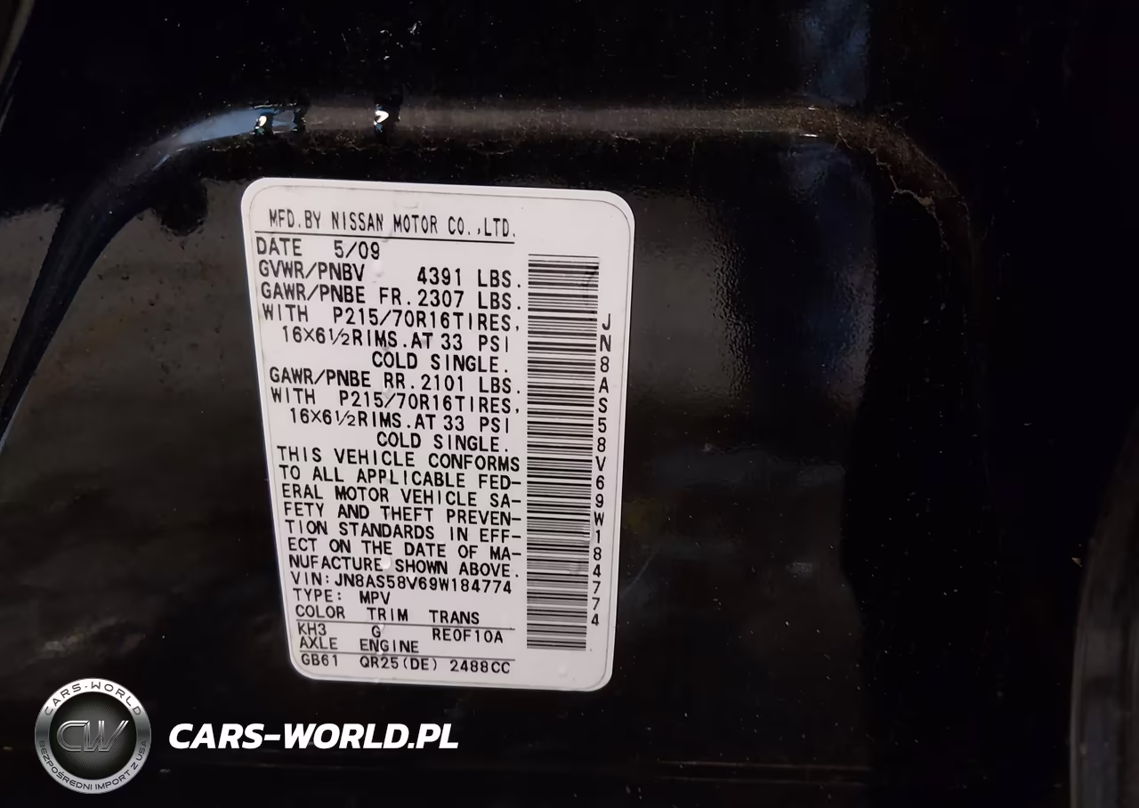 2009 Nissan Rogue S VIN:JN8AS58V69W184774 - 9