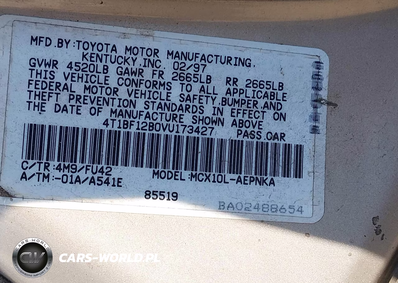 1997 Toyota Avalon Xl VIN:4T1BF12B0VU173427 - 9