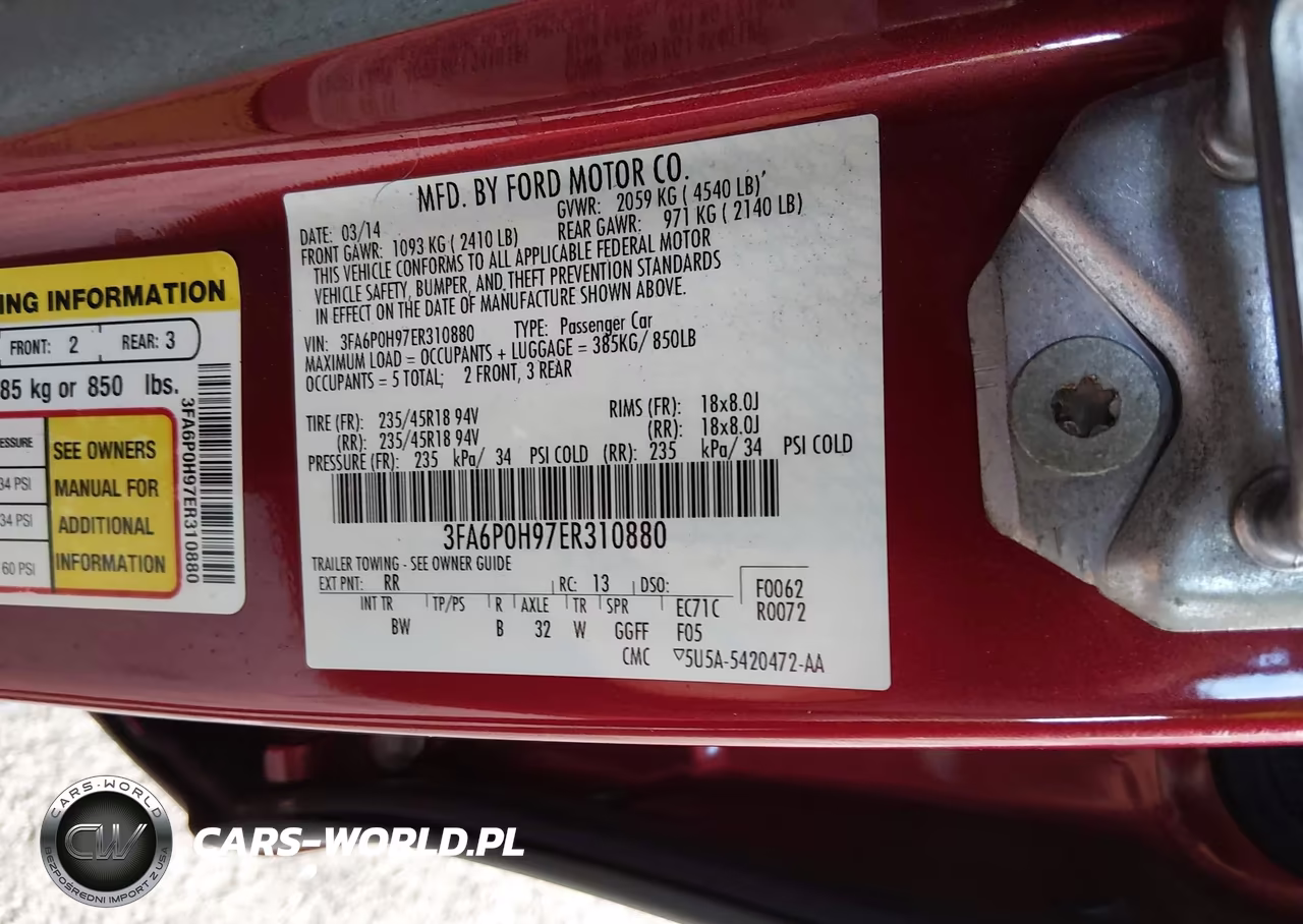 2014 Ford Fusion Se VIN:3FA6P0H97ER310880 - 9