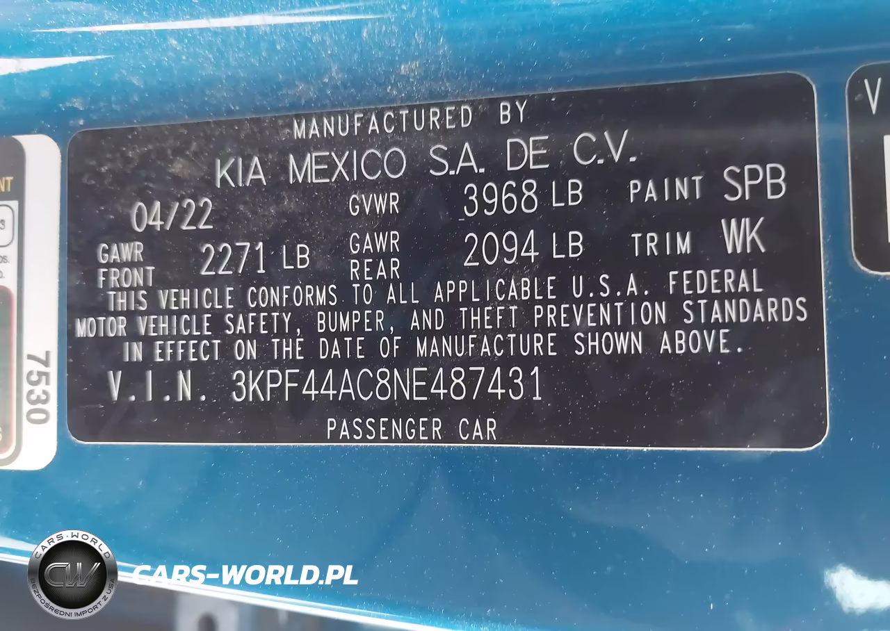 2022 Kia Forte Gt VIN:3KPF44AC8NE487431 - 9