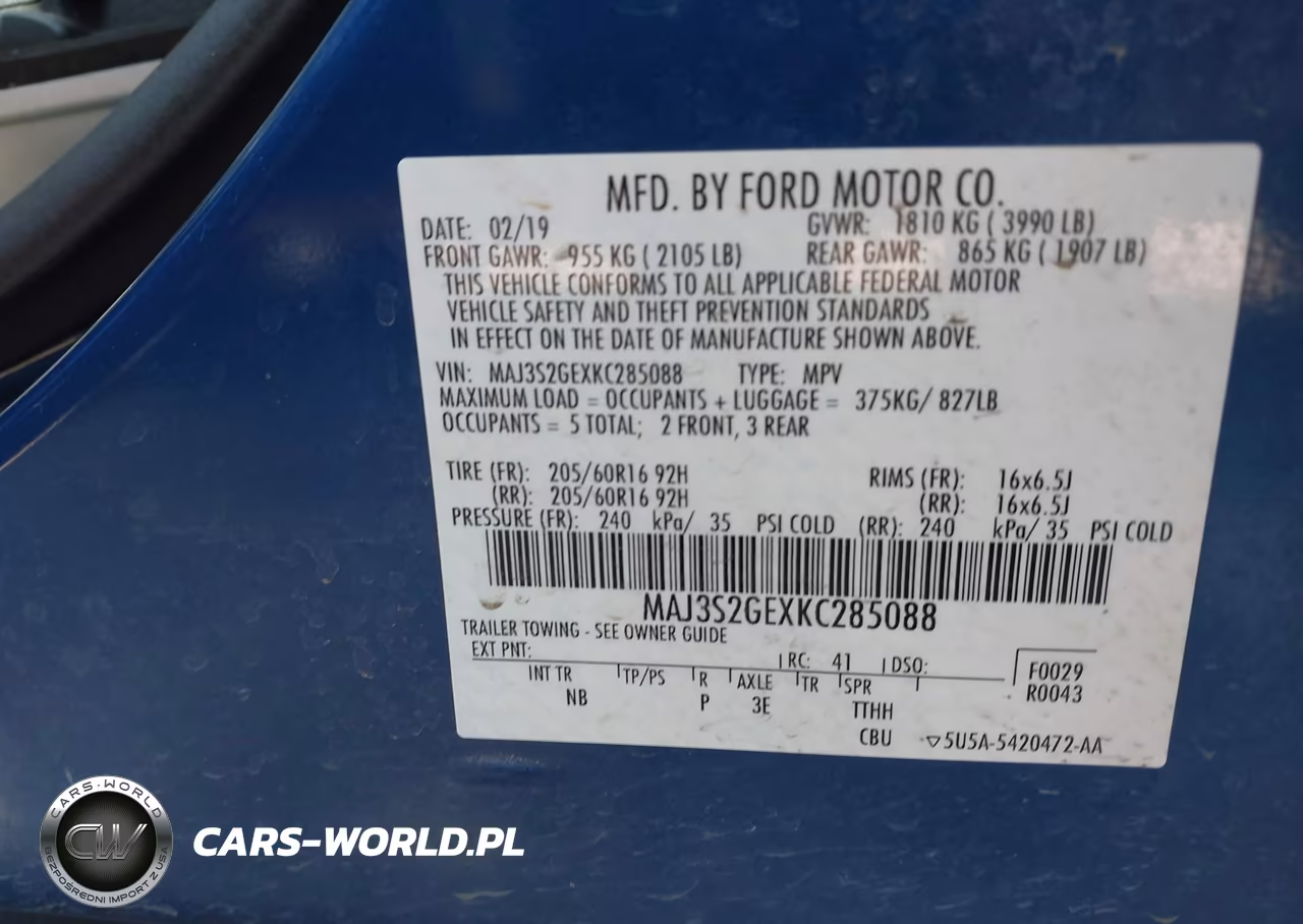 2019 Ford Ecosport Se VIN:MAJ3S2GEXKC285088 - 9