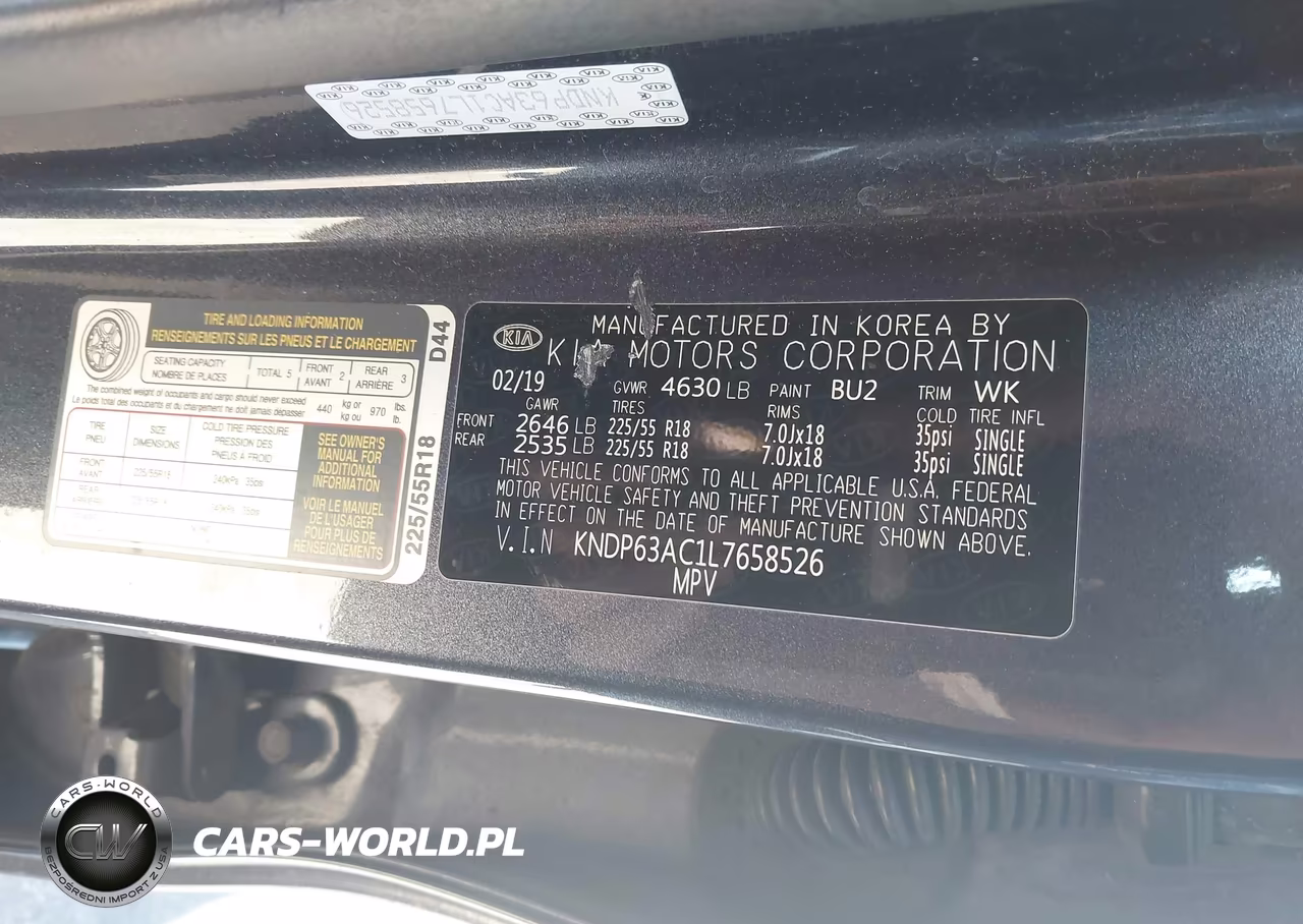 2020 Kia Sportage S VIN:KNDP63AC1L7658526 - 9