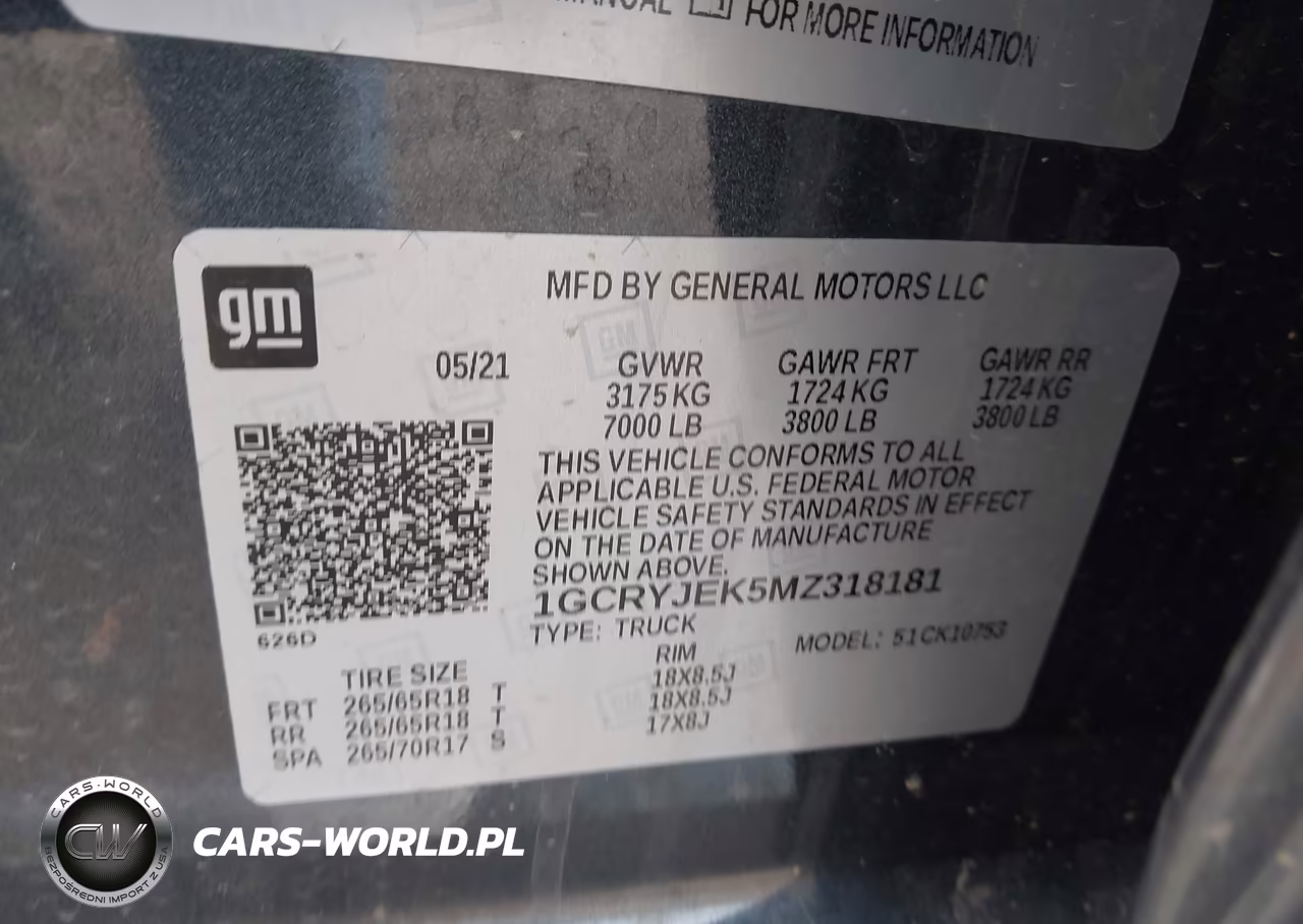 2021 Chevrolet Silverado 1500 4Wd Standard Bed Lt With 2Fl VIN:1GCRYJEK5MZ318181 - 9