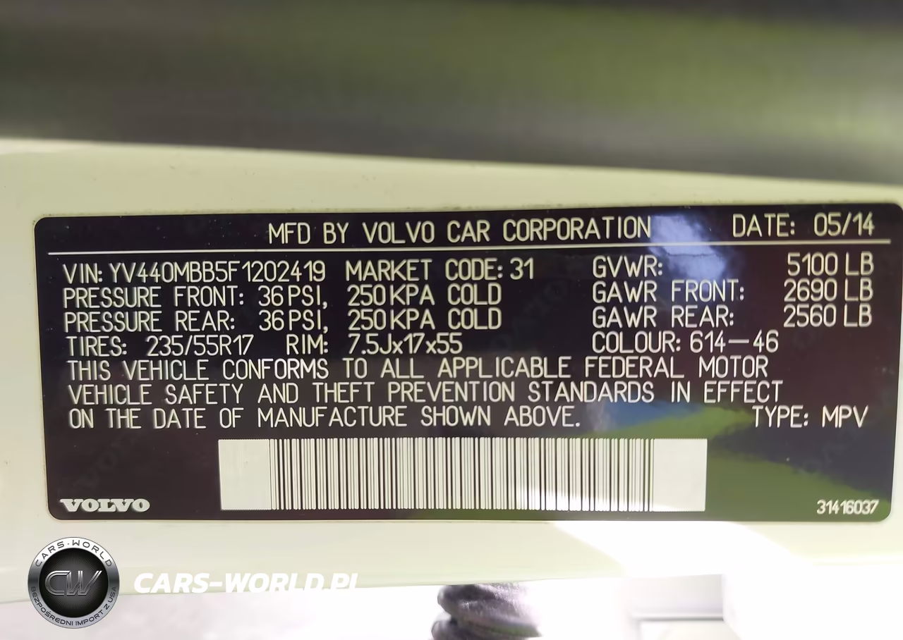 2015 Volvo Xc70 T5 Premier VIN:YV440MBB5F1202419 - 7