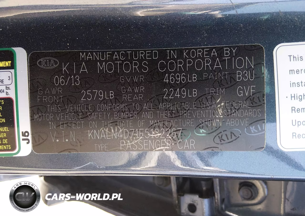 2014 Kia Cadenza Premium VIN:KNALN4D71E5132267 - 9