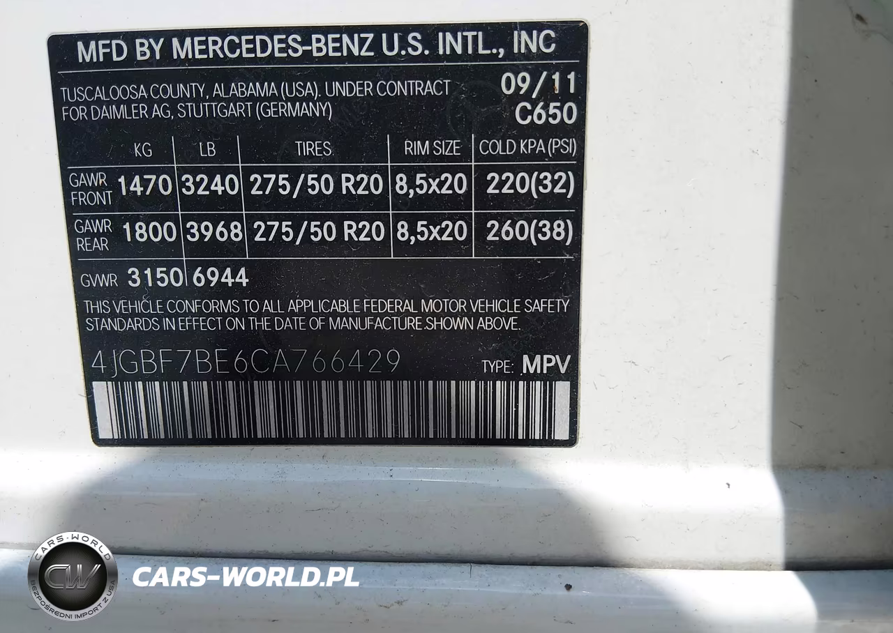 2012 Mercedes-Benz Gl 450 4Matic VIN:4JGBF7BE6CA766429 - 9