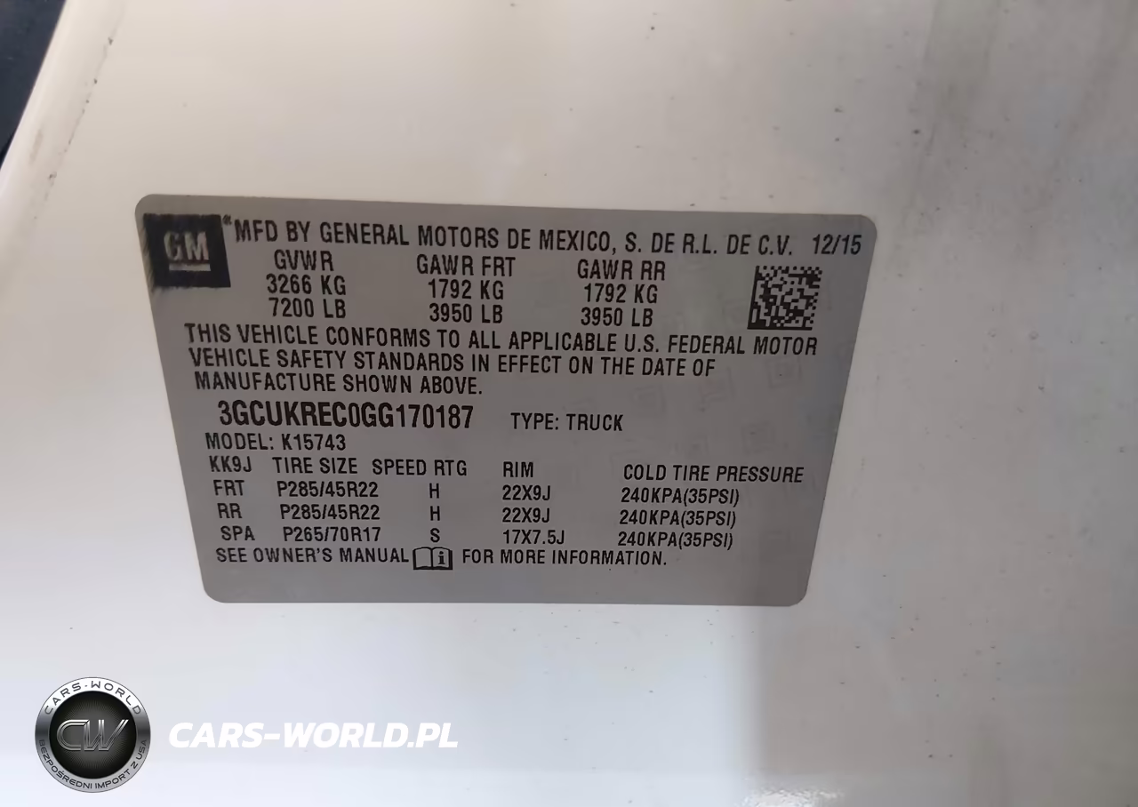 2016 Chevrolet Silverado 1500 1Lt VIN:3GCUKREC0GG170187 - 9