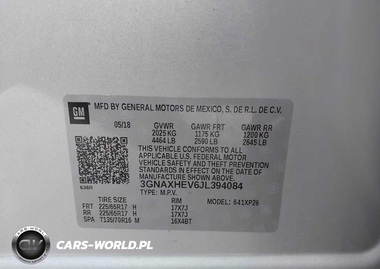 2018 Chevrolet Equinox Ls VIN:3GNAXHEV6JL394084 - 9