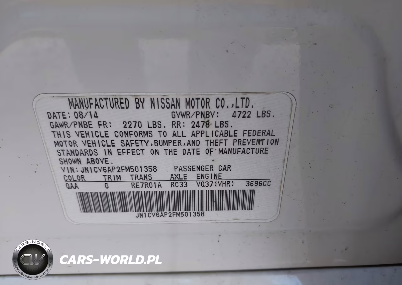 2015 Infiniti Q40 VIN:JN1CV6AP2FM501358 - 9