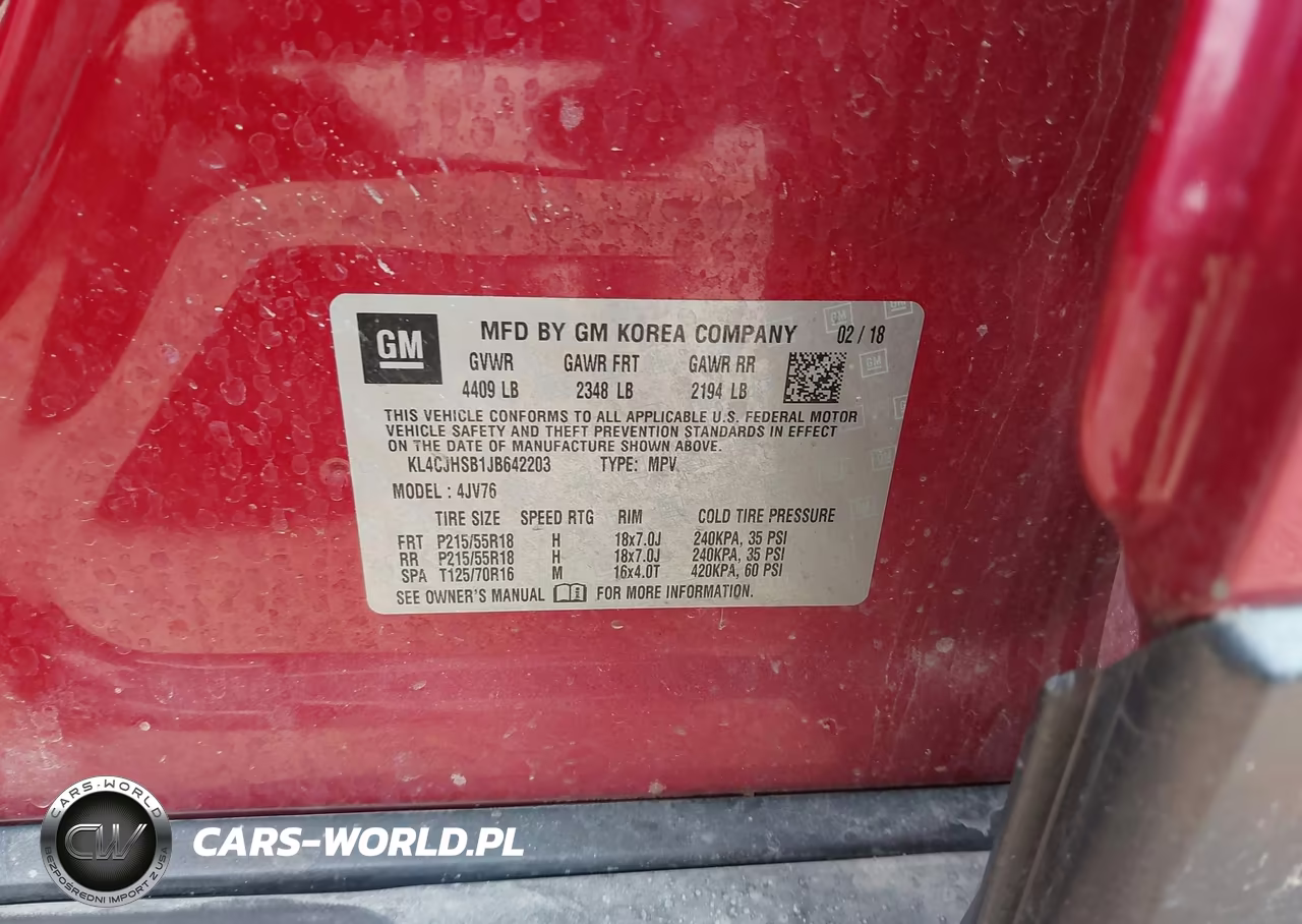 2018 Buick Encore Premium VIN:KL4CJHSB1JB642203 - 9