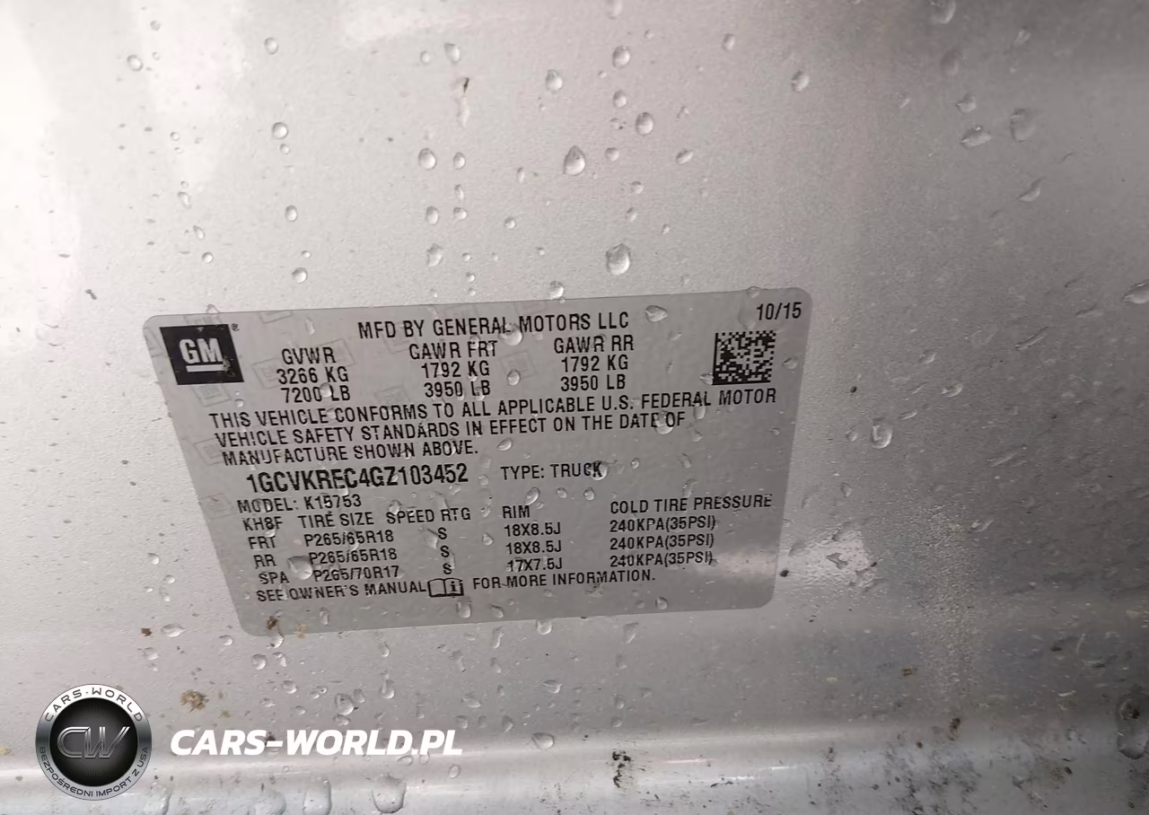 2016 Chevrolet Silverado 1500 1Lt VIN:1GCVKREC4GZ103452 - 9