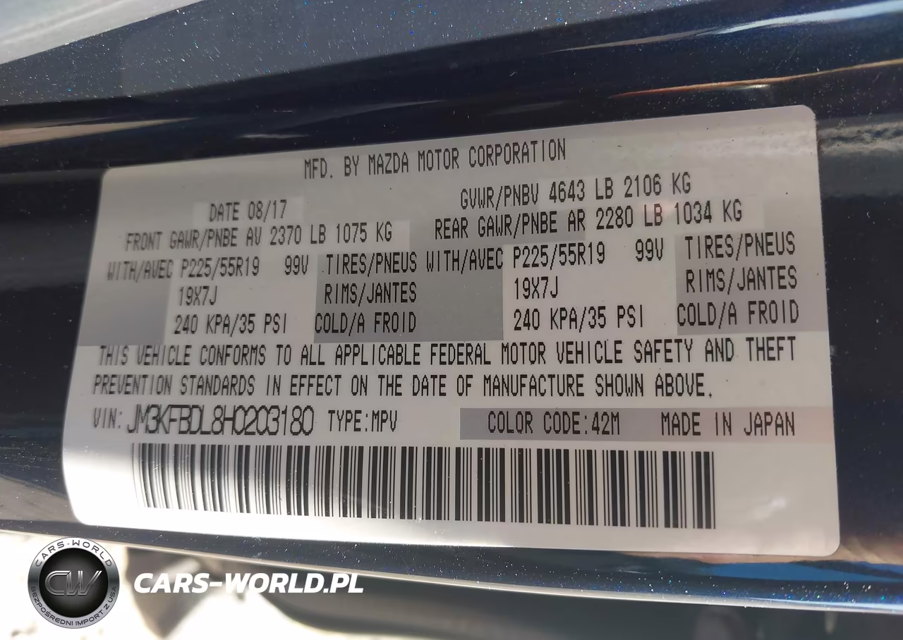 2017 Mazda Cx-5 Grand Select VIN:JM3KFBDL8H0203180 - 9