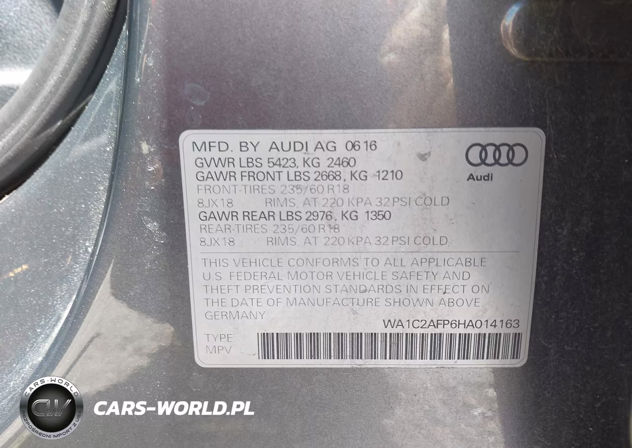 2017 Audi Q5 2.0T Premium VIN:WA1C2AFP6HA014163 - 9
