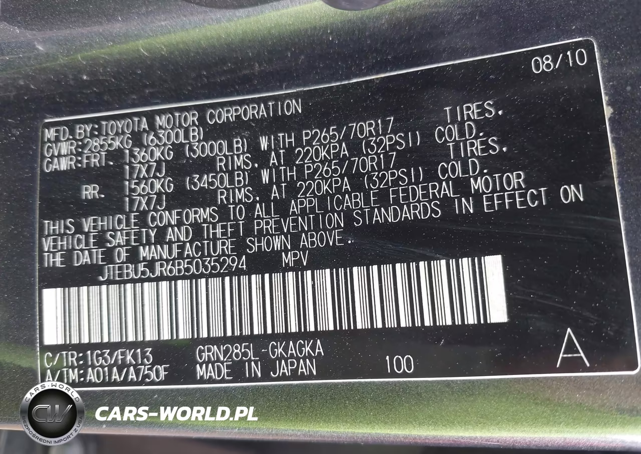 2011 Toyota 4Runner Sr5 V6 VIN:JTEBU5JR6B5035294 - 9