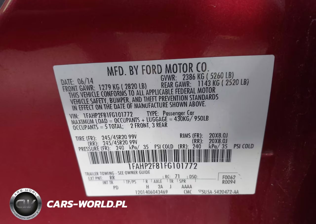 2015 Ford Taurus Limited VIN:1FAHP2F81FG101772 - 9