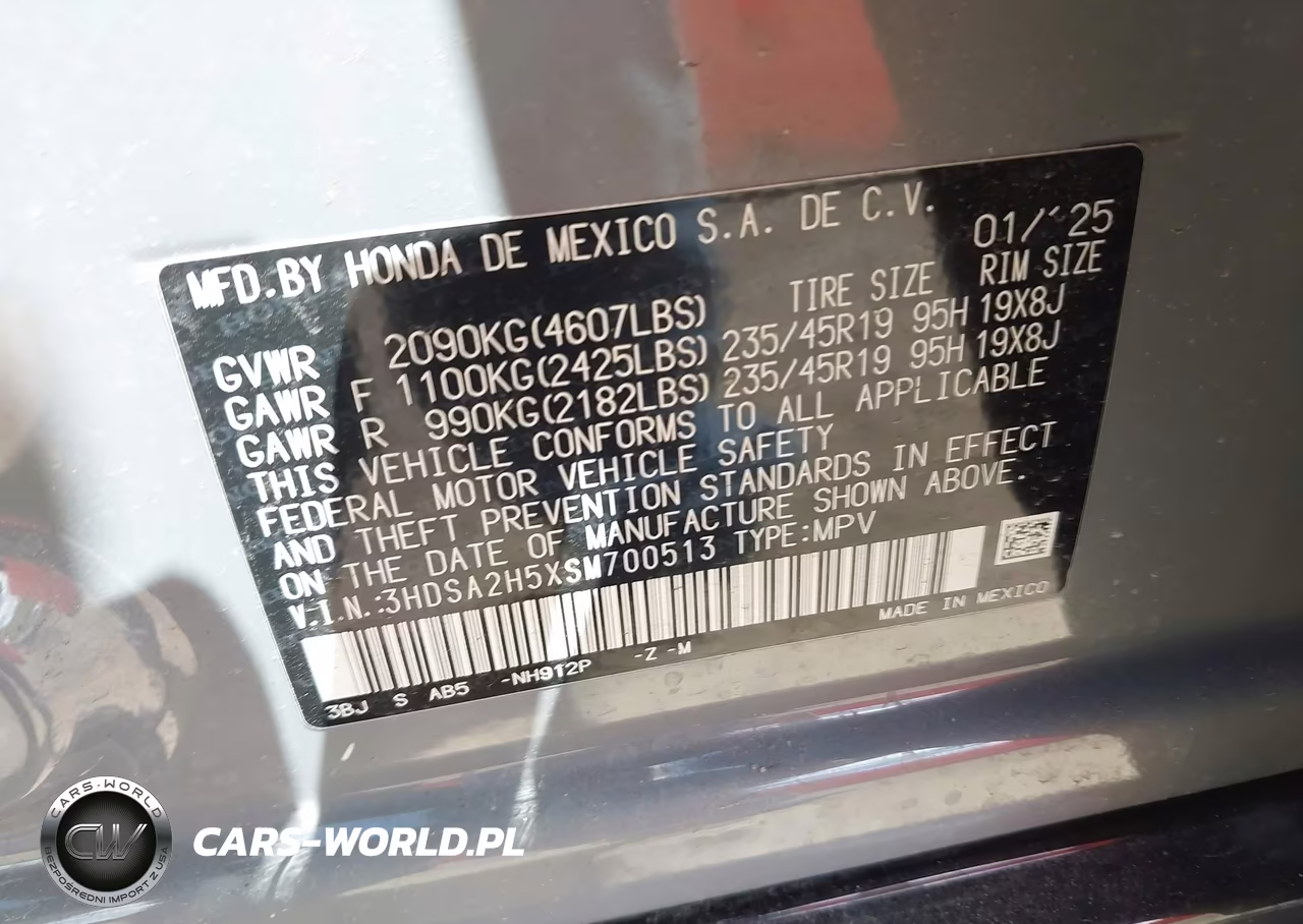 2025 Acura Adx A-Spec VIN:3HDSA2H5XSM700513 - 9