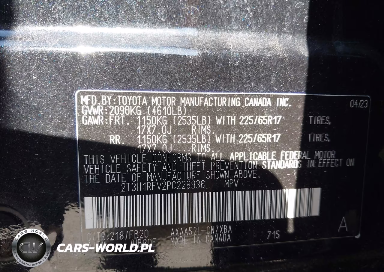 2023 Toyota Rav4 Le VIN:2T3H1RFV2PC228936 - 9