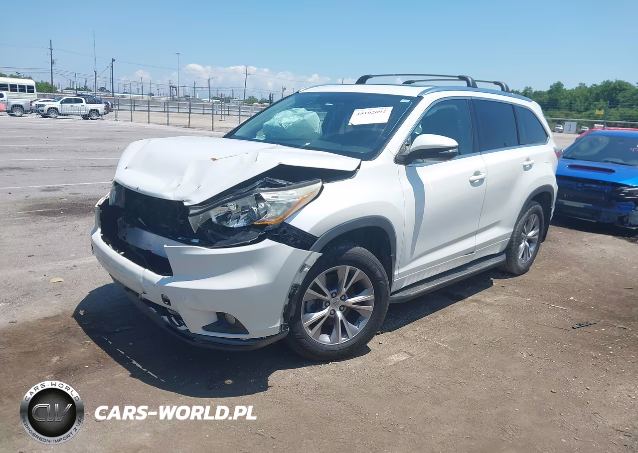 2015 Toyota Highlander Xle V6 VIN:5TDKKRFH0FS058698 - 2