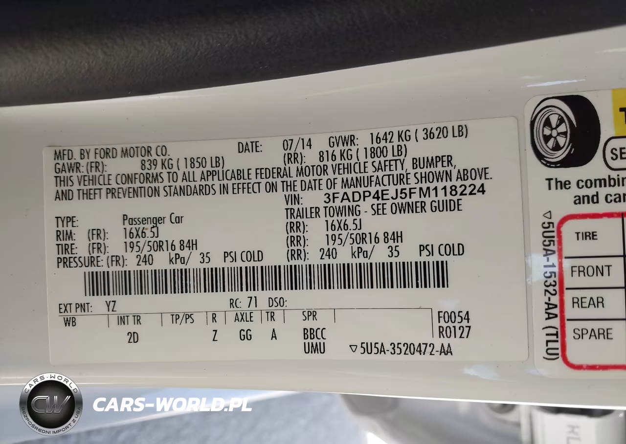 2015 Ford Fiesta Se VIN:3FADP4EJ5FM118224 - 9