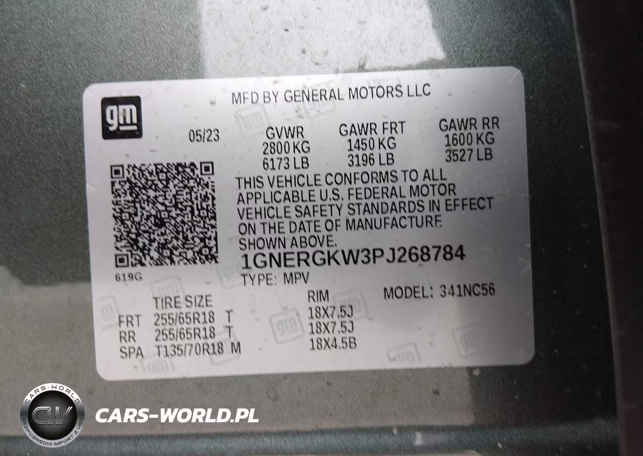 2023 Chevrolet Traverse Fwd Lt Cloth VIN:1GNERGKW3PJ268784 - 9