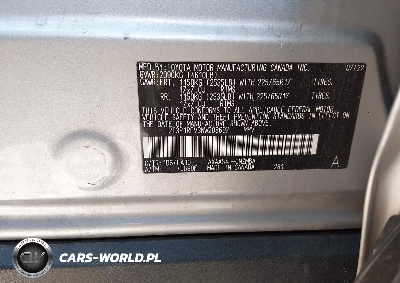 2022 Toyota Rav4 Xle VIN:2T3P1RFV3NW288697 - 9