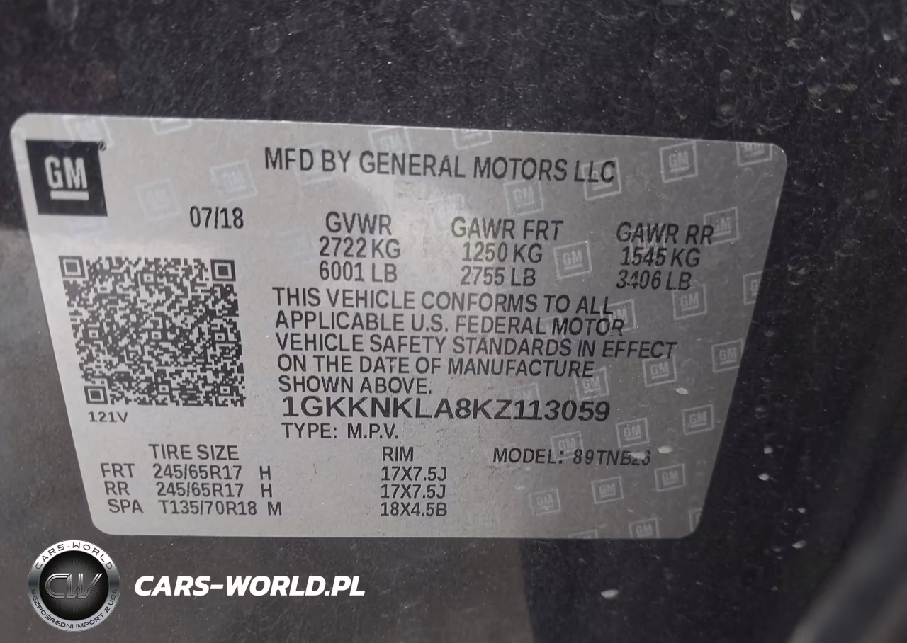 2019 GMC Acadia Sle-1 VIN:1GKKNKLA8KZ113059 - 9