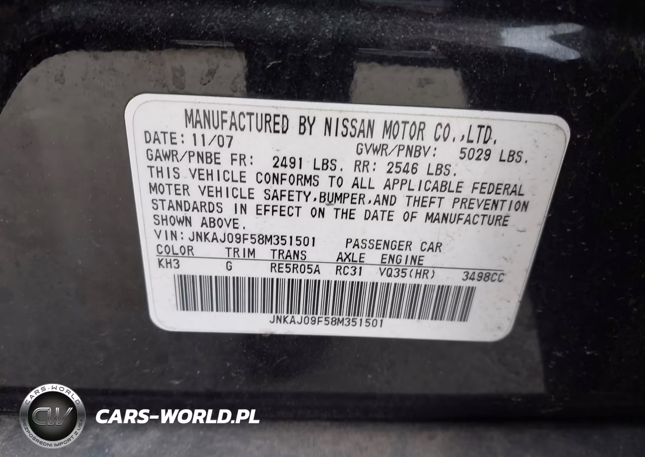 2008 Infiniti Ex35 Journey VIN:JNKAJ09F58M351501 - 9