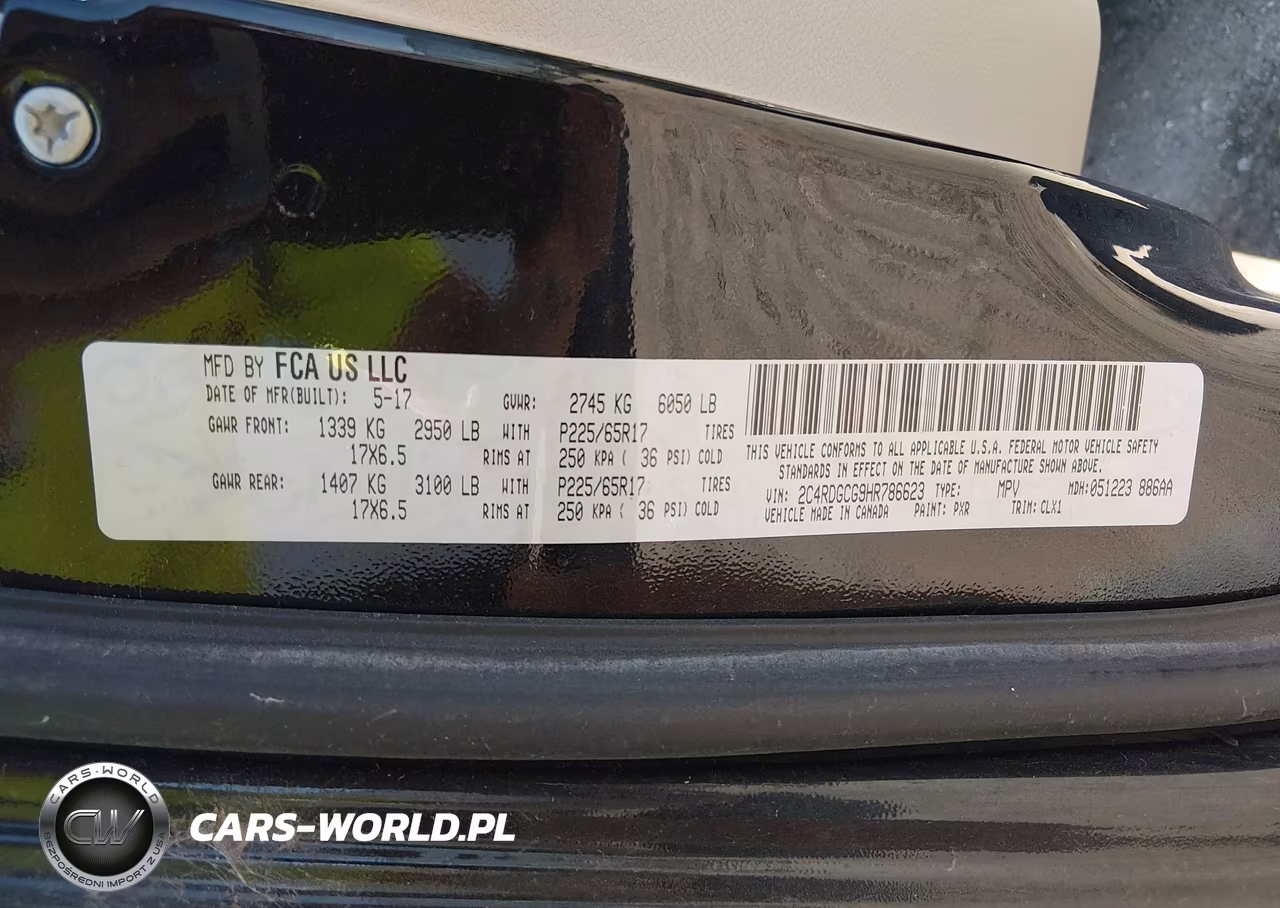 2017 Dodge Grand Caravan Sxt VIN:2C4RDGCG9HR786623 - 9