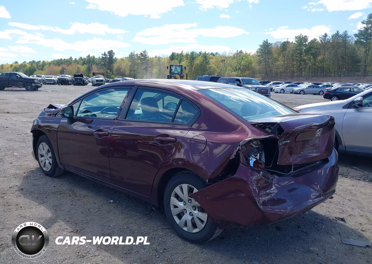 2012 Honda Civic Lx VIN:2HGFB2F55CH582682 - 3
