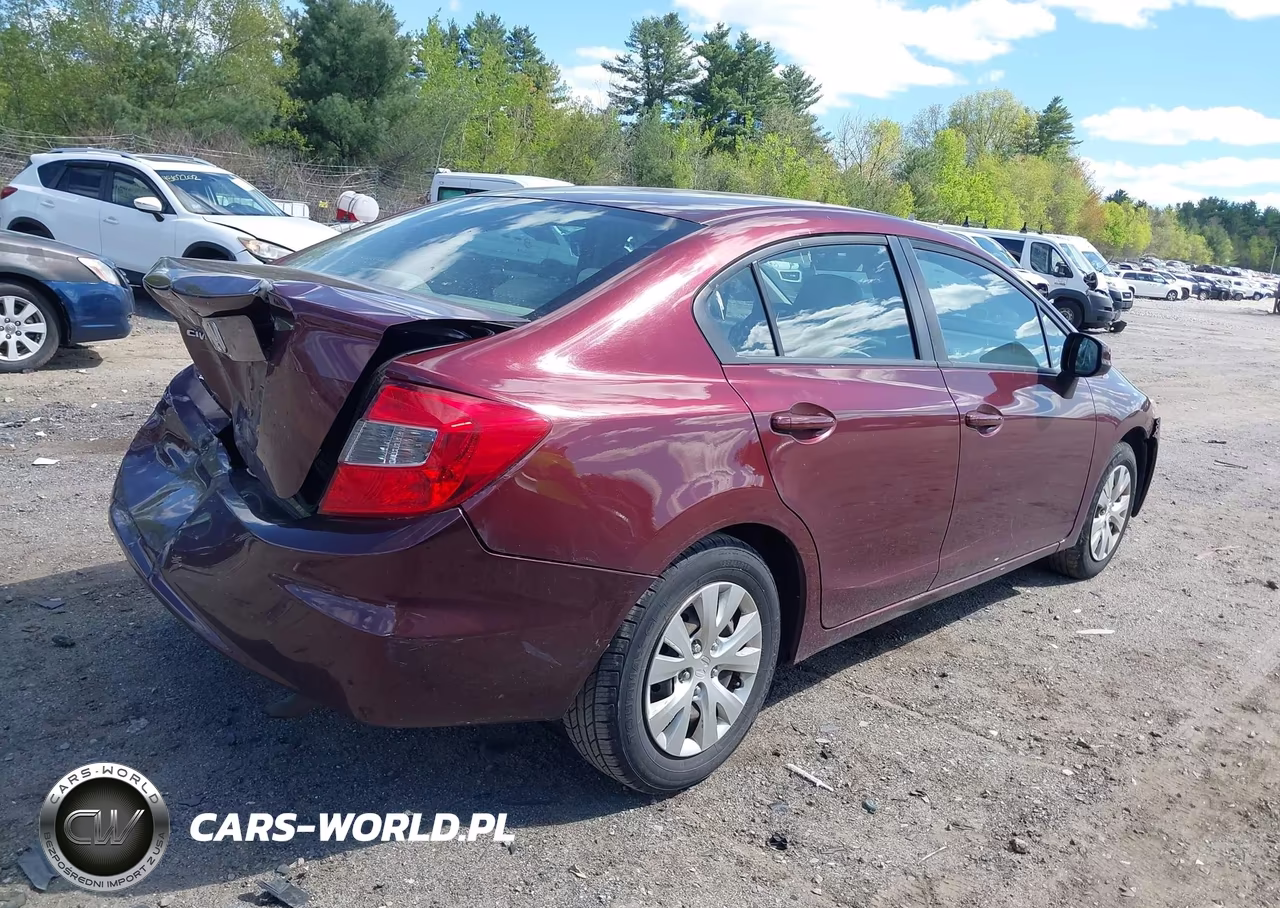 2012 Honda Civic Lx VIN:2HGFB2F55CH582682 - 4