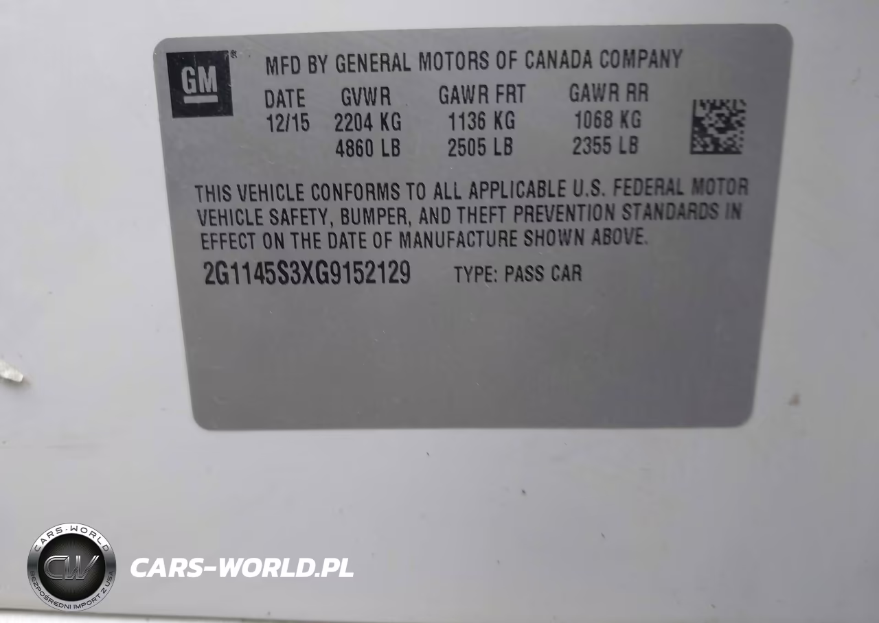 2016 Chevrolet Impala 2Lz VIN:2G1145S3XG9152129 - 9