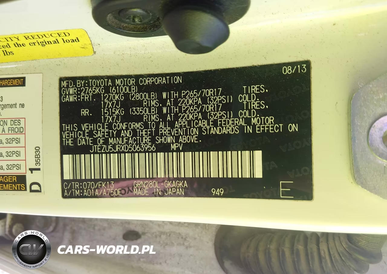 2013 Toyota 4Runner Sr5 VIN:JTEZU5JRXD5063956 - 9