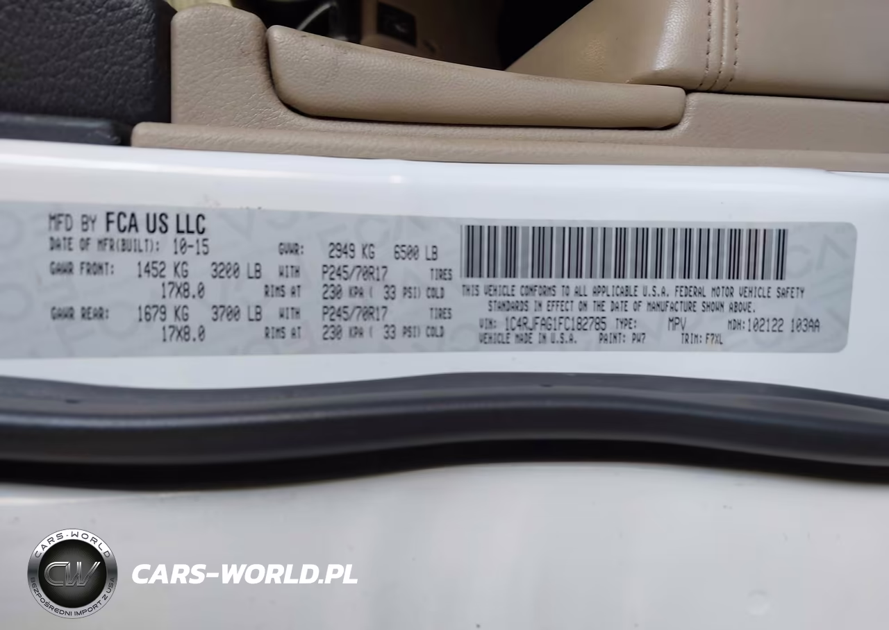 2015 Jeep Grand Cherokee Laredo VIN:1C4RJFAG1FC182785 - 9