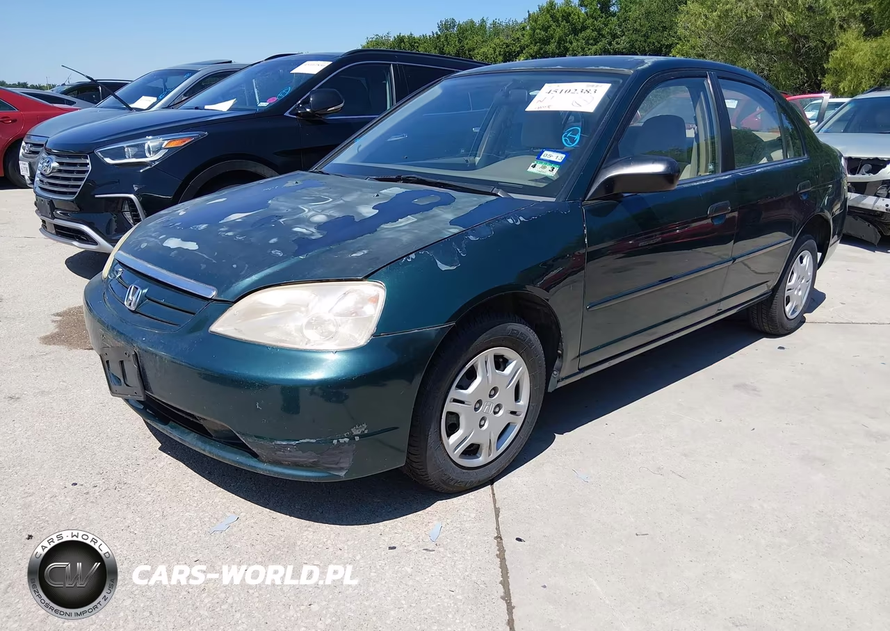 2001 Honda Civic Lx VIN:2HGES16581H561098 - 2