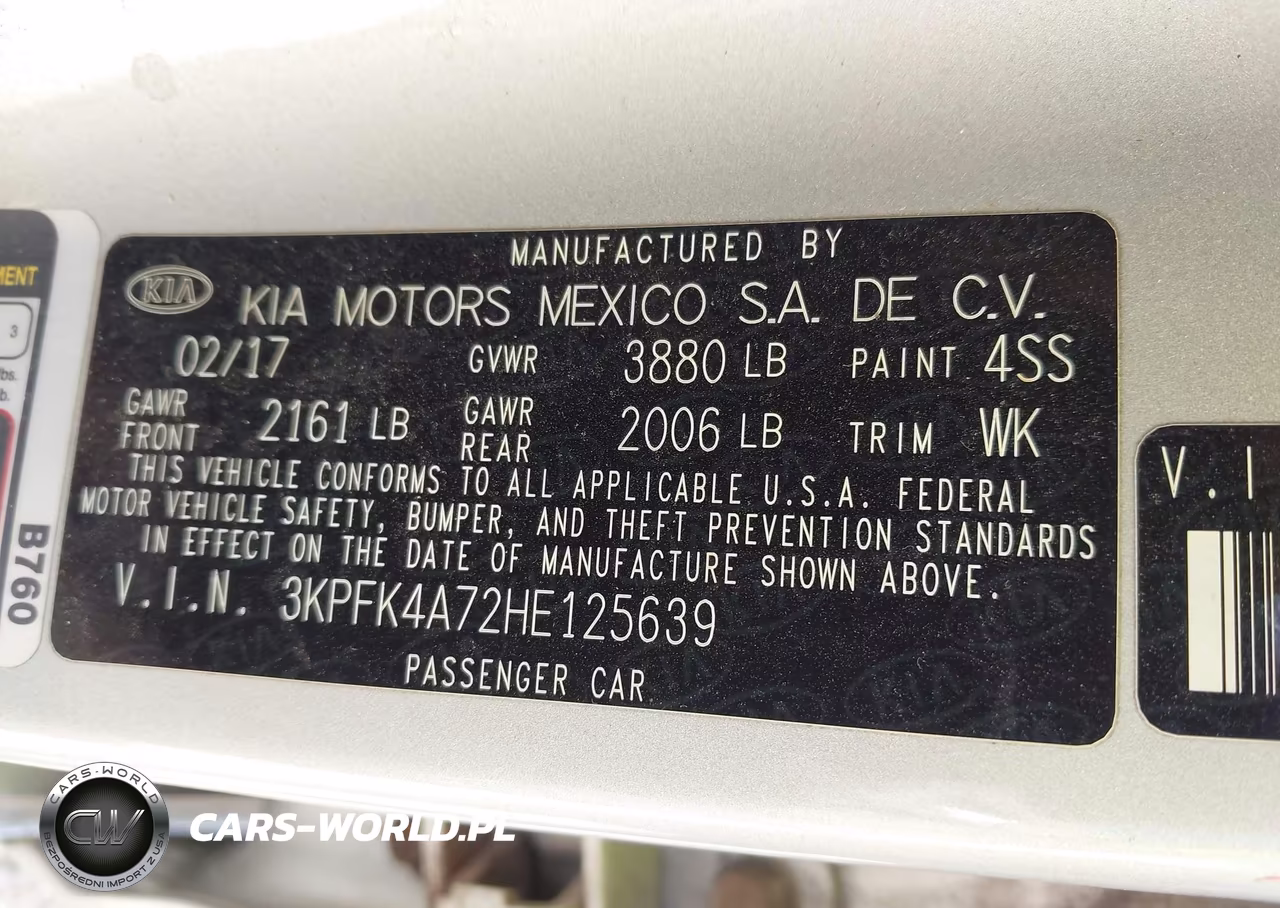 2017 Kia Forte Lx VIN:3KPFK4A72HE125639 - 9