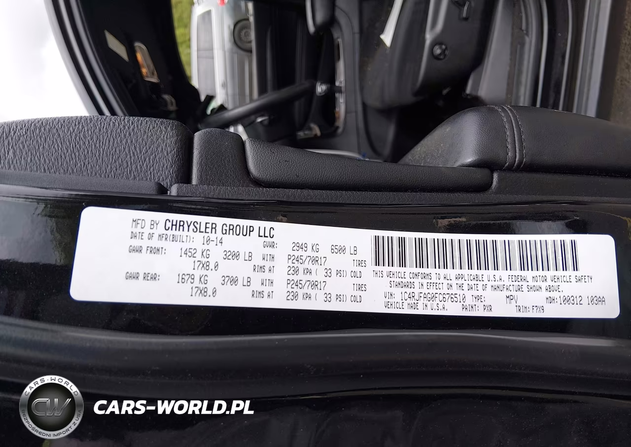 2015 Jeep Grand Cherokee Laredo VIN:1C4RJFAG0FC676510 - 9