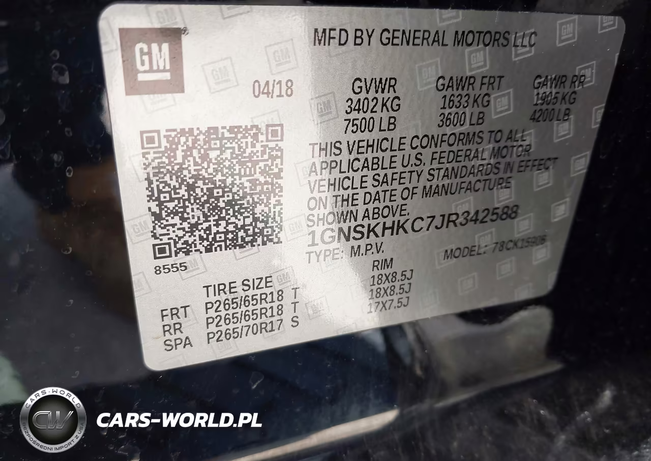 2018 Chevrolet Suburban Lt VIN:1GNSKHKC7JR342588 - 9