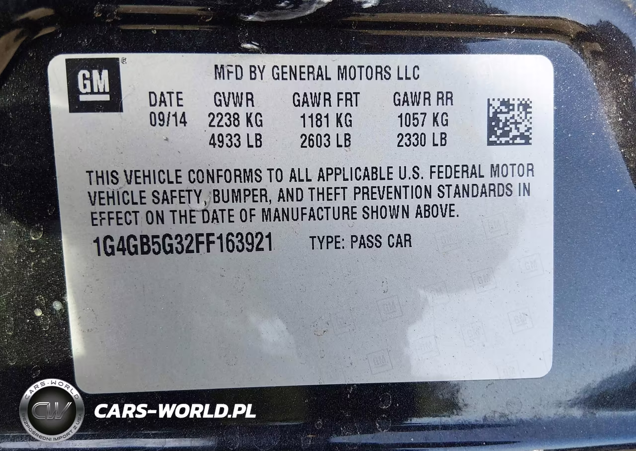 2015 Buick Lacrosse Leather VIN:1G4GB5G32FF163921 - 9
