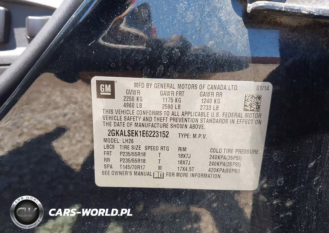 2014 GMC Terrain Slt-1 VIN:2GKALSEK1E6223152 - 9