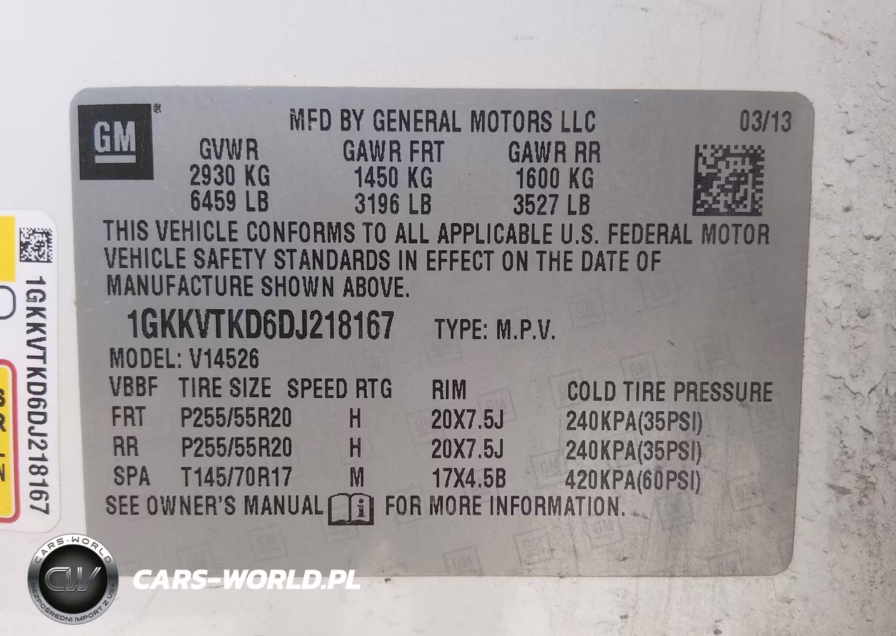 2013 GMC Acadia Denali VIN:1GKKVTKD6DJ218167 - 9
