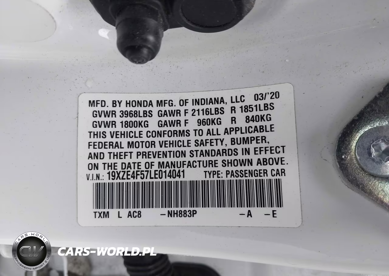 2020 Honda Insight Ex VIN:19XZE4F57LE014041 - 9