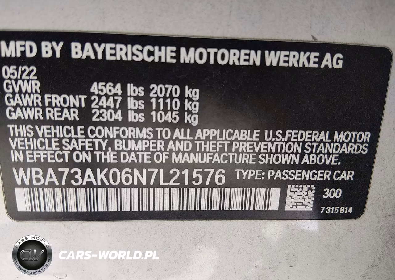 2022 BMW 228 Gran Coupe I xDrive VIN:WBA73AK06N7L21576 - 9