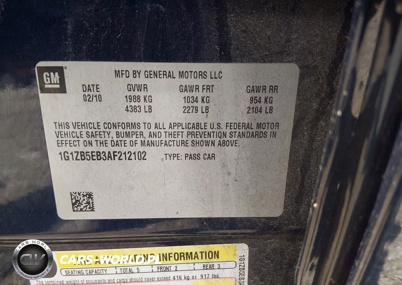 2010 Chevrolet Malibu Ls VIN:1G1ZB5EB3AF212102 - 9