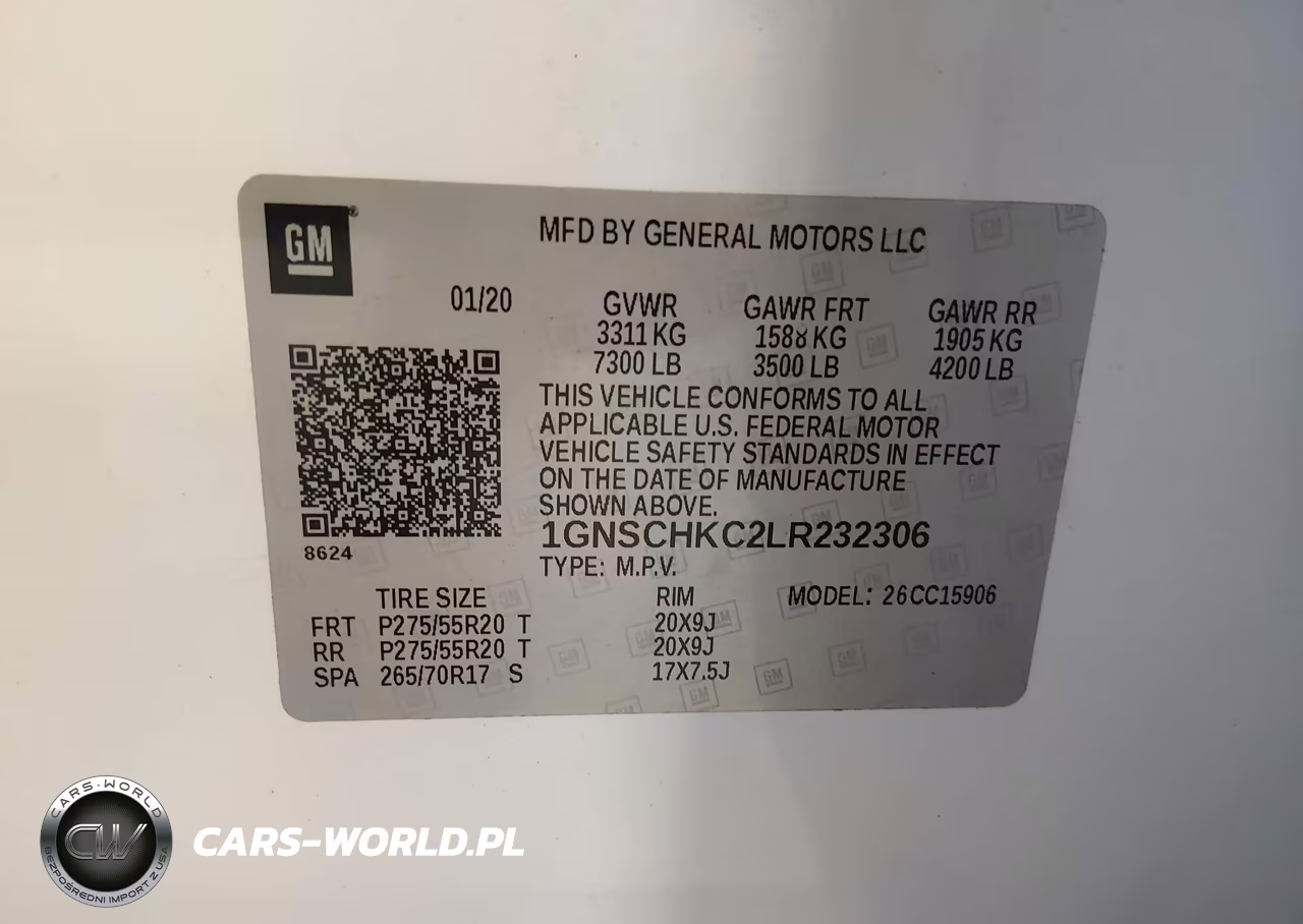 2020 Chevrolet Suburban 2Wd Lt VIN:1GNSCHKC2LR232306 - 9