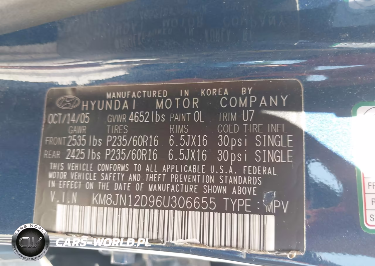 2006 Hyundai Tucson Gls-Limited VIN:KM8JN12D96U306655 - 9