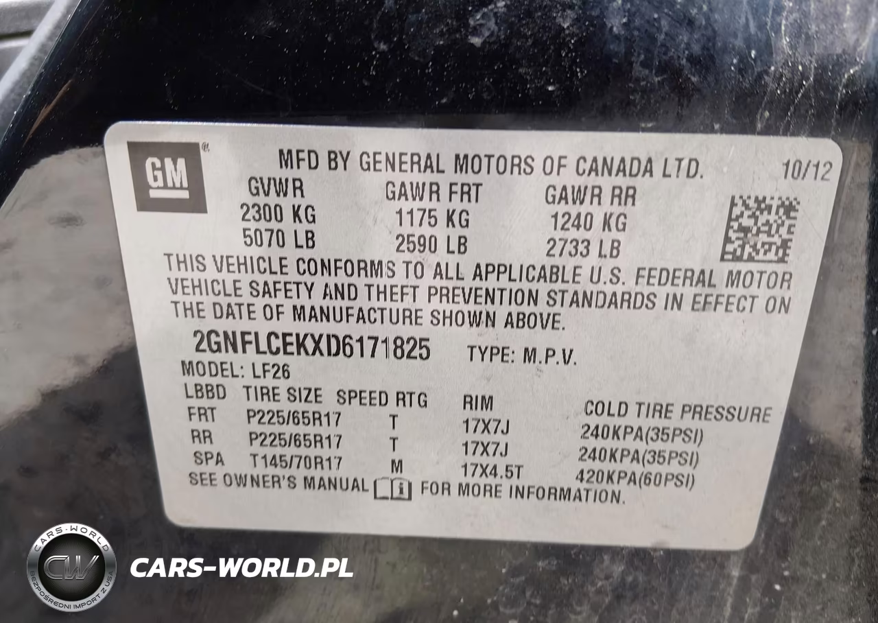 2013 Chevrolet Equinox Ls VIN:2GNFLCEKXD6171825 - 9