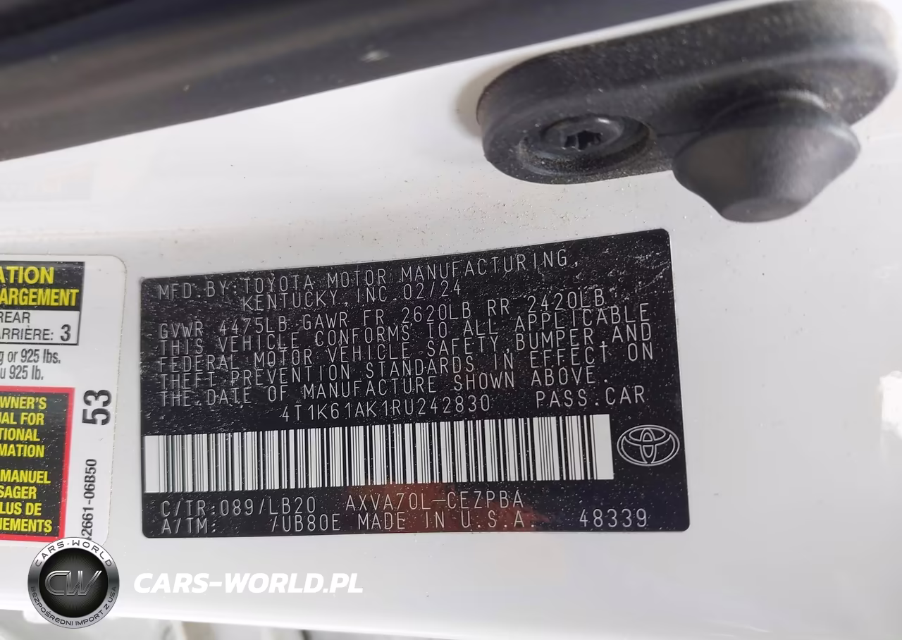 2024 Toyota Camry Xse VIN:4T1K61AK1RU242830 - 9