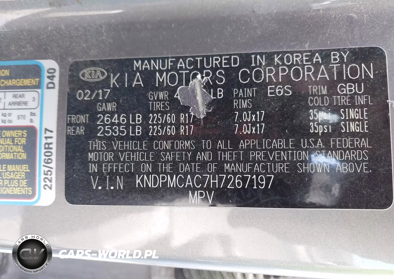 2017 Kia Sportage Lx VIN:KNDPMCAC7H7267197 - 9