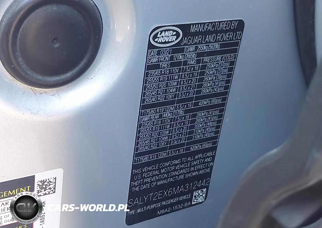 2021 Land Rover Range Rover Velar P250 R-Dynamic S VIN:SALYT2EX6MA312442 - 9
