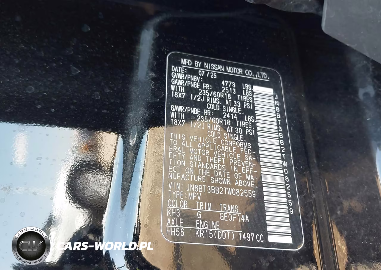 2026 Nissan Rogue Sv VIN:JN8BT3BB2TW082559 - 9